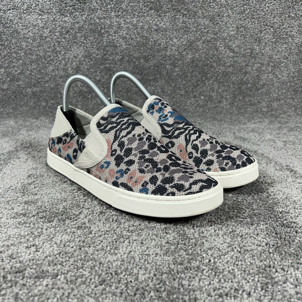 OluKai Pehuea Women’s Size 8.5 Cloudy Pa'i Mesh Convertible Beach Shoes Used
